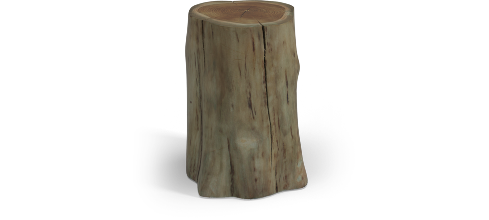 Raw-Log Side Table 边几