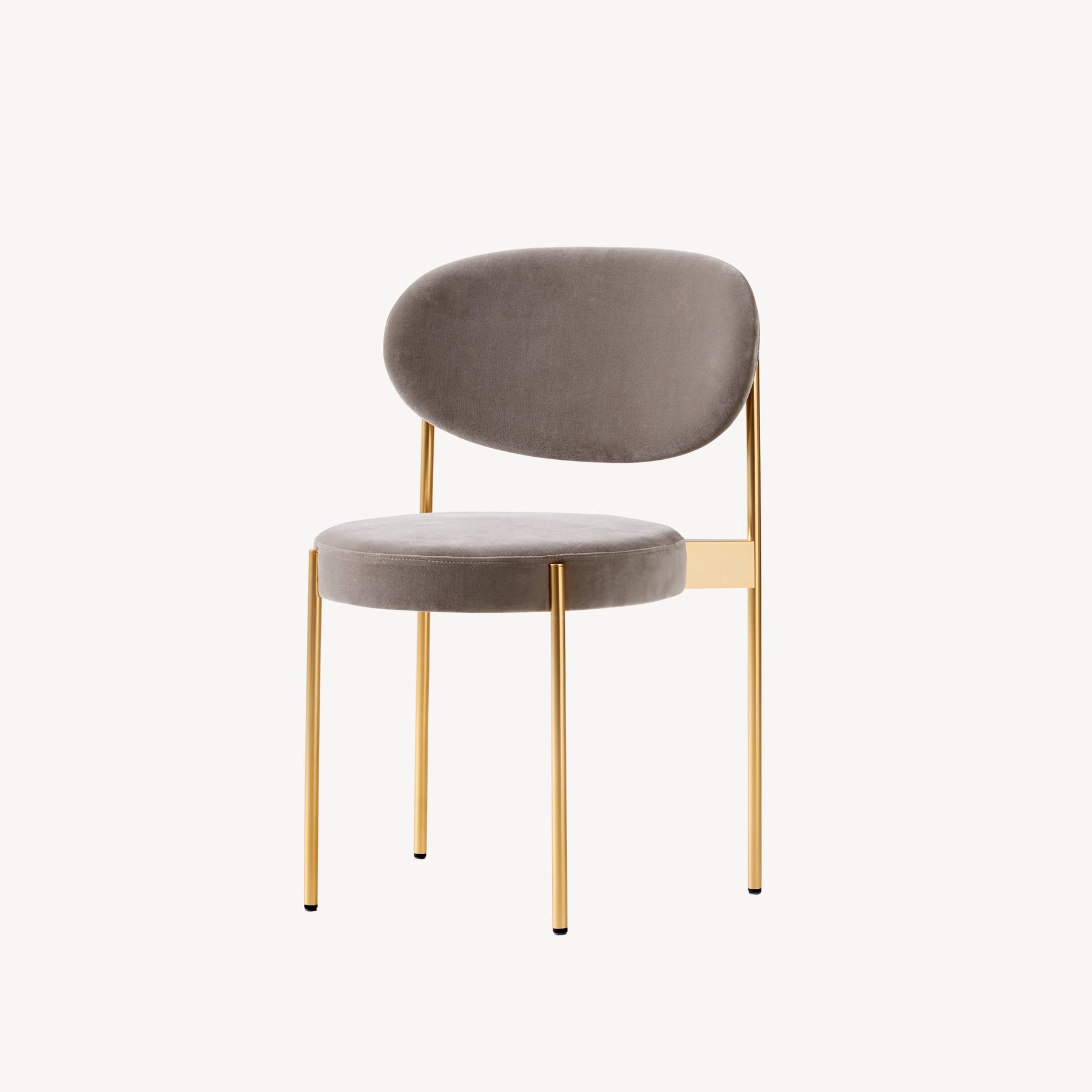 VerpanSERIES 430 CHAIR BRASS FINISH FRAME 餐椅