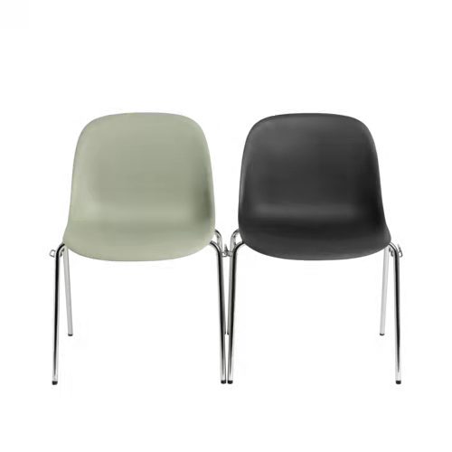 FIBER SIDE CHAIR A-Base w. Linking Device and Felt Glides办公椅