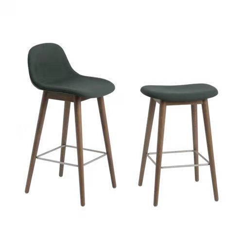 FIBER COUNTER STOOL Wood Base吧椅