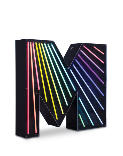 DELIGHTFULLLETTER M GRAPHIC台灯